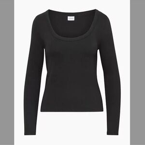 Aritzia Sunday Best Demie Long Sleeve (Black, size S)